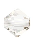 Bicone Glasschliffperle 5mm Crystal Argent Flare