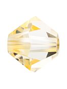 Bicone Glasschliffperle 5mm Crystal Blond Flare