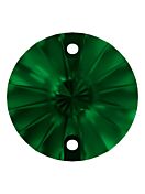 Rivoli Aufnähstrass flach 2 Loch 12mm Emerald