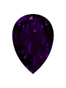 Drop 14x10mm Purple Velvet