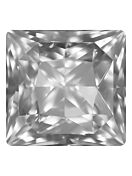 Princess Square 6mm Crystal