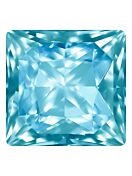 Princess Square 12mm Aquamarine