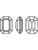 Step Cut Octagon 10x8mm Crystal Unfoiled