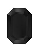 Step Cut Octagon 10x8mm Jet