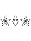 Star 10mm Crystal Heliotrope
