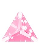 Triangle Aufnähstrass flach 3 Loch 22mm Light Rose