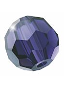 Regular Cut Glasschliffperle 4mm Deep Tanzanite