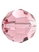 Regular Cut Glasschliffperle 4mm Light Rose