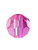 Regular Cut Glasschliffperle 6mm Fuchsia