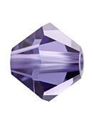 Bicone Glasschliffperle 4mm Tanzanite