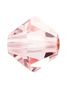 Bicone Glasschliffperle 10mm Light Rose