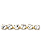 Maxima Chaton Kesselkette ss29 (6mm), Crystal F, Gold