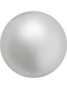 Pearl Round Semi 4mm Light Grey