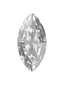 Navette 18x9mm Crystal