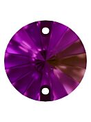 Rivoli Aufnähstrass flach 2 Loch 10mm Amethyst