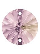 Rivoli Aufnähstrass flach 2 Loch 14mm Violet