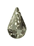 Pearshape 13x8mm Black Diamond