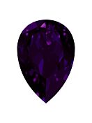 Drop 18x13mm Purple Velvet