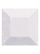 Square 4mm White Opal