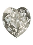 Antique Heart 5.5x5mm Crystal Moonlight