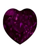 Antique Heart 5.5x5mm Fuchsia