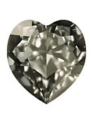 Antique Heart 8.8x8mm Crystal Satin