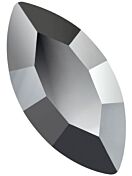 Navette Maxima Strassstein 4x2mm Jet Hematite