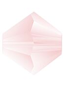 Bicone Glasschliffperle 4mm Light Rose Matt