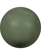 (RETOURENWARE) Crystal Round Pearl 6mm Crystal Dark Green Pearl