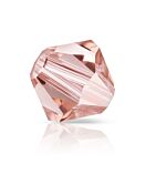 Bicone Glasschliffperle 6mm Rose Peach