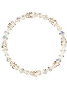 Glitzerndes Crystal Strass Armband Kinder, Durchmesser 4,0 cm, Crystal AB White Bronze