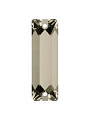 Baguette Aufnähstrass flach 2 Loch 18x6mm Crystal Satin