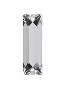 Baguette Aufnähstrass flach 2 Loch 21x7mm Crystal