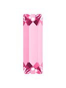 Baguette Aufnähstrass flach 2 Loch 21x7mm Light Rose