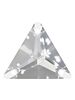 Triangle Aufnähstrass flach 3 Loch 12mm Crystal