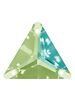 Triangle Aufnähstrass flach 3 Loch 12mm Peridot