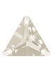 Triangle Aufnähstrass flach 3 Loch 16mm Crystal Moonlight