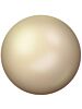 Ceramic Cabochon Hotfix ss6 Chalkwhite Metallic Light Gold HF