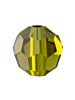 Regular Cut Glasschliffperle 3mm Olivine