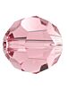 Regular Cut Glasschliffperle 4mm Light Rose