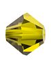 Bicone Glasschliffperle 3mm Olivine