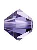 Bicone Glasschliffperle 4mm Tanzanite