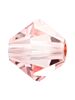 Bicone Glasschliffperle 4mm Light Rose