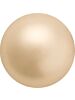 Pearl Round Semi 4mm Gold