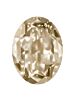 Oval 12x10mm Crystal Golden Shadow