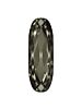 Long Classical Oval 10x3mm Black Diamond