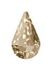 Pearshape 6x3.6mm Crystal Golden Shadow