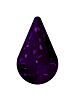 Pearshape 8x5mm Purple Velvet