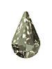 Pearshape 13x8mm Black Diamond