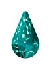 Pearshape 13x8mm Blue Zircon